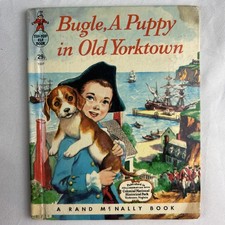 Vtg 1958 Rand McNally Tip-Top Elf Book Bugle A Puppy Old Yorktown picture