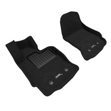 3D 2020-2026 Fits Chevy Corvette Elegant Full Set 1St Row Floor Mat Woven PP Blk picture