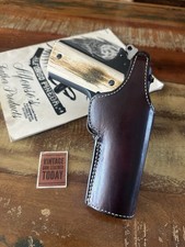 Vintage Alfonsos Brown Lined Holster For Colt Commander 45 1911 Threepersons picture