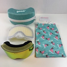 Goodr Here for The Hot Toddies Olive Snow Goggles + Extra Lens + Case + Bag picture