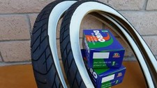 Two 24x2.125 Beach Cruiser WhiteWall Bicycle Tires & Inner tubes Road Chopper  picture