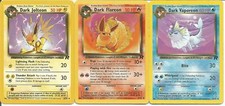 Pokemon TCG - Dark Jolteon 38/82 - Dark Flareon 35/82- Dark Vaporeon 45/82 picture