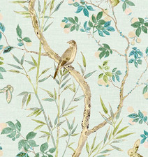 Thibaut wallpaper T42010 CLAIRE Spa Blue, 3 double rolls, New picture