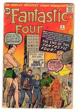 Fantastic Four 9 1962 Marvel Comics G- 1.8 3rd App SA Sub-Mariner Mr. Fantastic picture