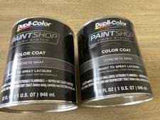 2 Dupli-Color BSP214 Concrete Gray Color Coat - 32 Oz Each NEW picture