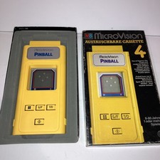 Pinball Cartridge From Germany Microvision by Milton Bradley 1979 With Box “Rare picture