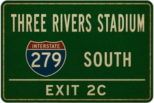 Three Rivers Stadium Weatherproof Aluminum Sign picture