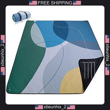 Outdoor Picnic Blanket 83x79 Inches Waterproof Sandproof Foldable Large Mat picture