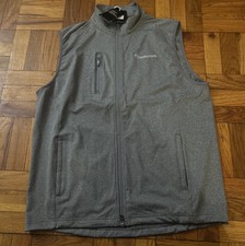 Levelwear The Dean Vest Men's Size L Gray Full Zip Pockets NWT Casual Active picture