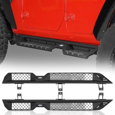LEFT & RIGHT SIDE STEPS RUNNING BOARDS FOR 2018-2025 JEEP WRANGLER JL 4 DOORS picture