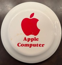 Vintage RARE 1980s Apple Computer Logo Frisbee. Great shape, w/ the usual nicks picture