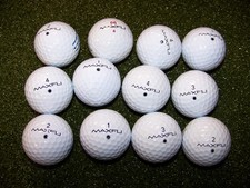 12  AAAA (4A)  Excellent Used MAXFLI Golf Balls StraightFli SoftFli  Tour CG picture