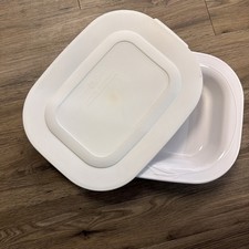 VTG Corningware Casual Elegance White Flora 13