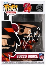 Brad Johnson Signed Buccaneers Bucco Bruce Mascot Funko Pop Doll #345 - (SS COA) picture
