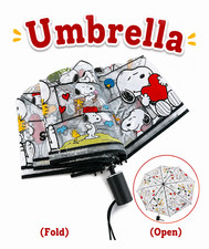 Kawaii Snoopys Dog Umbrella Folding Travel Sun Rain UV Water Repellent Long Clea picture