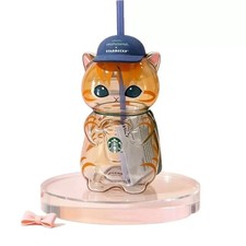 2026 New Starbucks Singapore x Mofusand 2026 Collection Cat Shaped Glass Cup picture
