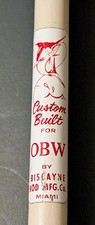 Vintage Custom Built Saltwater Biscayne  Rod MFG.. Co.  Fishing Pole.  MAKE... picture
