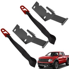 2 Set Rear Seat Quick Latch Release Kit Black Strap For Ford F150 F250 F350 picture