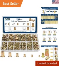 High-Quality 240 Pcs Rivnut Assortment Kit - Corrosion Resistant, Easy Storage picture