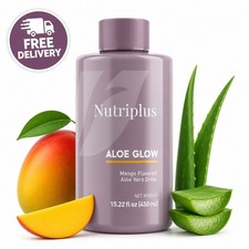 FARMASI NUTRIPLUS ALOE GLOW MANGO DRINK SUPPLEMENT 15.22oz 450ml GENUINE picture