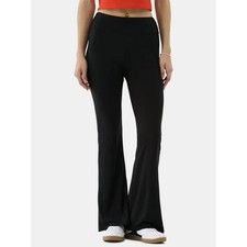 No Boundaries Women's Pull On Flare Pants X-LARGE (16-18) Black 32