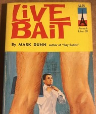 LIVE BAIT 1968 MARK DUNN VINTAGE PULP NOVEL LGBTQ FRENCH LINE GAY INTEREST picture