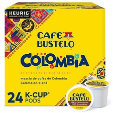 Cafe Bustelo Colombian K-Cup Pods 24 Count Box Rare Last Year Stock picture