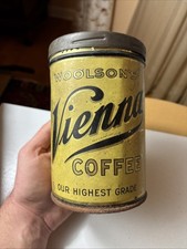 Antique VIENNA COFFEE WOOLSON'S SPICE CO  Toledo Ohio Country Store Vintage picture