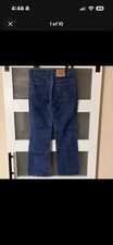 Vintage 80s Levi's 517 Orange Tab Bootcut Jeans 34x30 USA picture