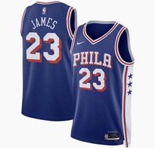 AUTHENTIC LeBron James Philadelphia 76ers Swingman Jersey Icon Edition LARGE picture