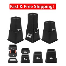 28 Pcs Heavy Duty 12 Inch Bed Risers - Adjustable Heights for Ultimate Comfort picture