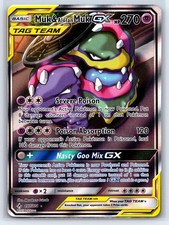 Muk & Alolan Muk GX 197/214 Ultra Rare Unbroken Bonds Pokemon Holo Near Mint picture