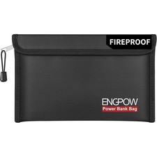 ENGPOW Fireproof Battery Safety Bag Power Bank Storage Charging Pouch picture