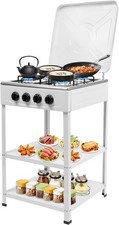 4 Burners Propane Gas Stove, Outdoor Portable Gas Stove Patio Burner Manual Ig picture