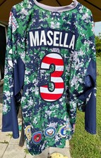 Florida Everblades jersey (Masella)  Military night  (autographed) Number 3  picture