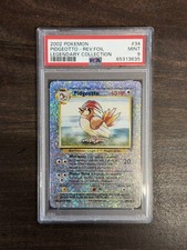 2002 POKEMON LEGENDARY COLL. #34 PIDGEOTTO-REVERSE FOIL PSA 9 picture