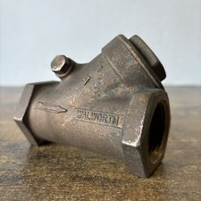 Vintage Walworth 1” Inch Brass Swing Check Y Valve 125 SWP 200 WOG Made In USA picture