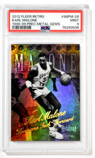 2012 Fleer Retro Karl Malone 98-99 Precious Metal Gems /50 PSA 9 Mint picture