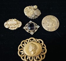 Antique & Vintage Lot Of 4 Brooches Pin Art Nouveau Art Deco picture