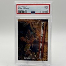 1997 Finest Kobe Bryant Showstoppers #262 w/Coating PSA 7 picture