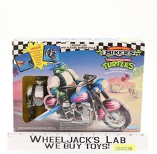 Cruisin' Leo W/ Classic Sewer Cycle TMNT Bodacious Bikers Playmates NEW SEALED picture