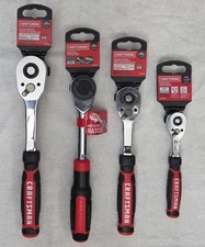 NEW Craftsman Comfort Grip Set 1/4, 3/8, 3/8 Ratcheting Handle, & 1/2 Ratchets picture