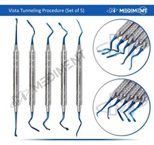 VISTA TUNNELING PROCEDURE TITANIUM IMPLANT DENTAL INSTRUMENTS *SET OF 5* picture