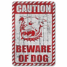 Caution Beware of Dog Sign picture