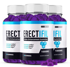 (3 BOTTLE) Erectifil Gummies - Male Virility with Maximum Strength - 180 Gummies picture