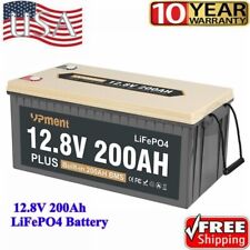 12V 200Ah Lithium Battery Deep Cycle LiFePO4 for Solar RV Off-grid US picture
