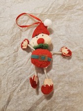 CUTE Vtg. FELT ELF / PIXIE w/ ROPE ARMS & LEGS ORNAMENT picture
