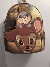 Loungefly Disney Bambi & Thumper Peeking Backpack NWT Hard Tag Rare picture