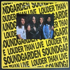 SOUNDGARDEN Louder Than Live 1990 White Label Promo Black Vinyl LP picture