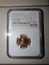1972 Doubled Die Obverse CENT NGC MS63RD DDO FS-103 CERTIFIED picture